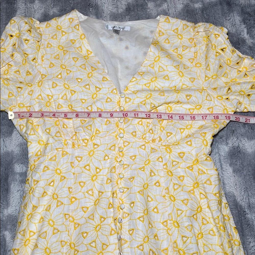 Ever New "Saffron" Broderie Mini Sun Dress Size 10 - Picture 4 of 11
